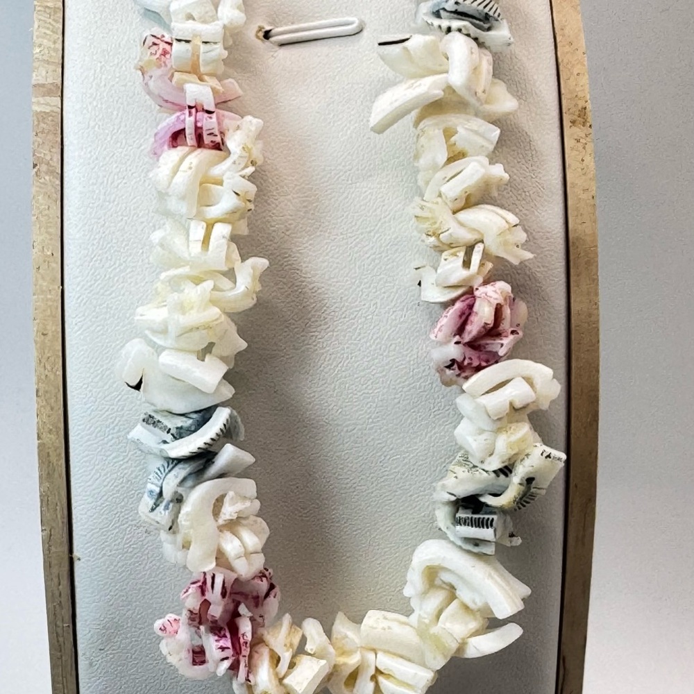 Elegant White and Pink Shell Necklace